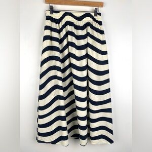 Uniqlo X Marimekko Striped Flare Midi Skirt